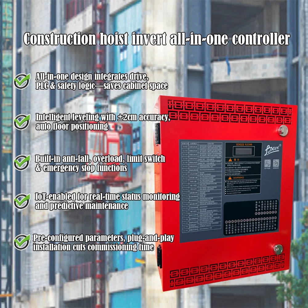 IDEEI S3300 Construction Hoist All-in-One Controller 0.75-90kW view 5