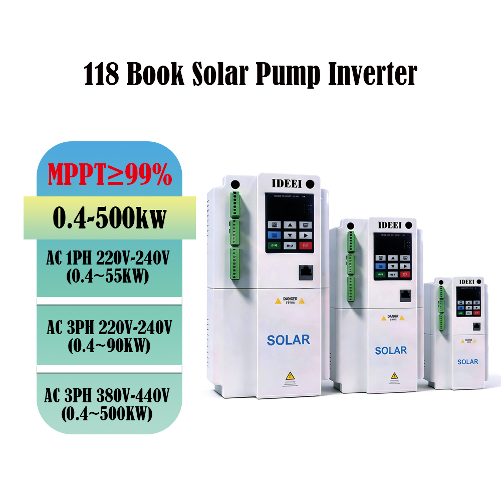 118 Solar Pump Inverter 0.75-110kW MPPT AC DC Hybrid view 2